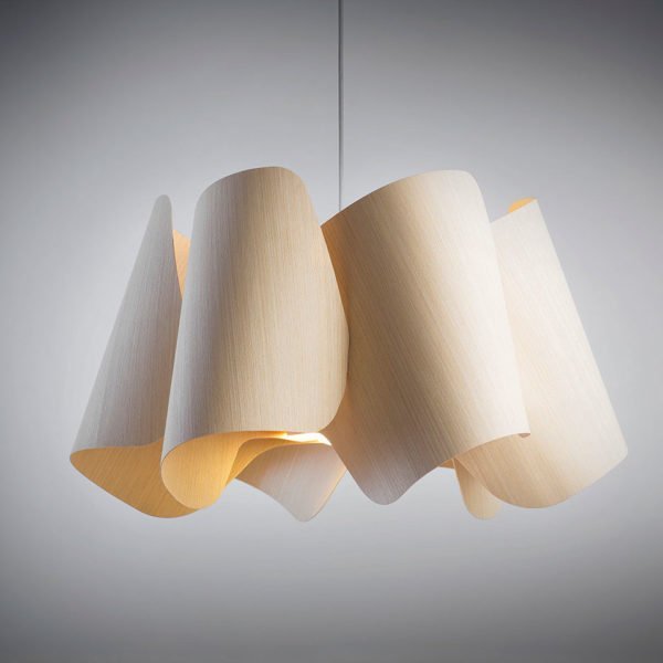 lampara colgante camila weplight madera fresno iluminacion aguero diseño