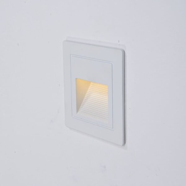 lampara embutido de pared exterior pasillo escalera casa proteccion diseño led calido