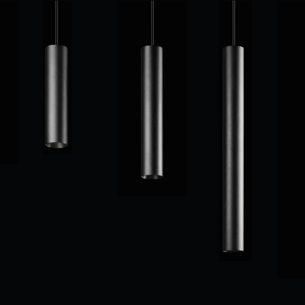 lampara colgante cilindrico led integrado iluminacion puntual diseño minimalista moderna